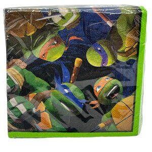 TMNT Teenage Mutant Ninja Turtles Nickelodeon Beverage Napkins 16 ct New